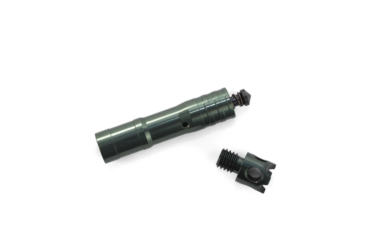 [the threads and firing pin in the 209 primer trip alarm (mini camp safe device)]]