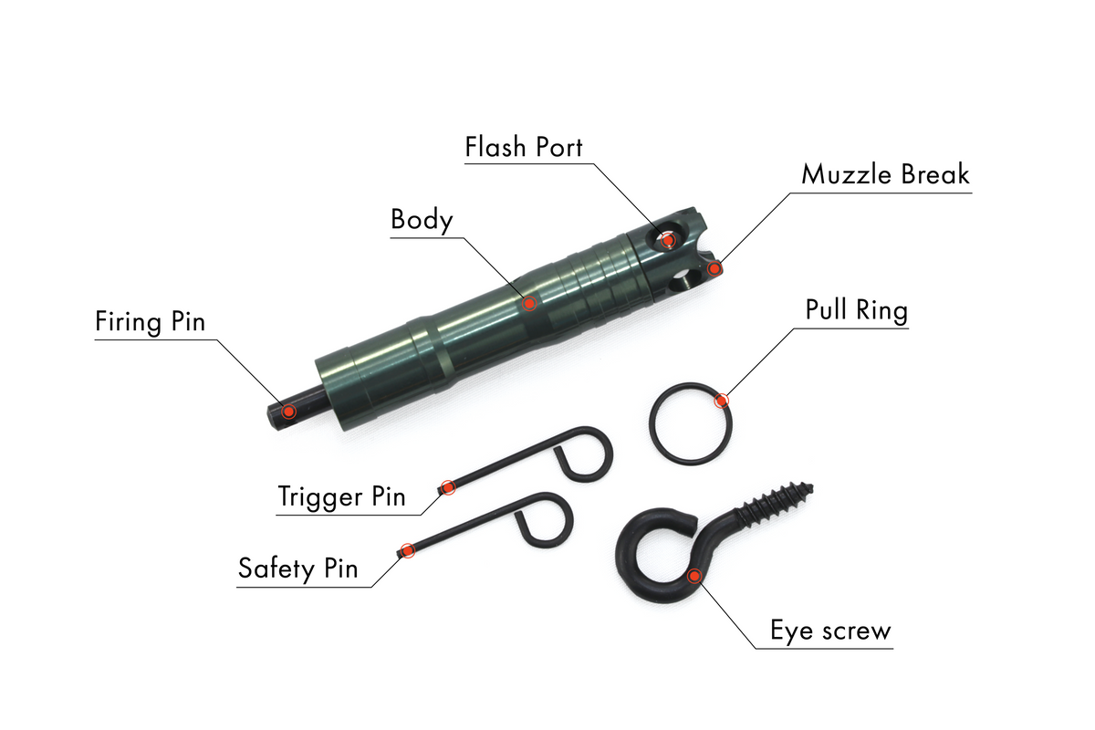 [Diagram of 209 primer trip alarm parts labeled]]